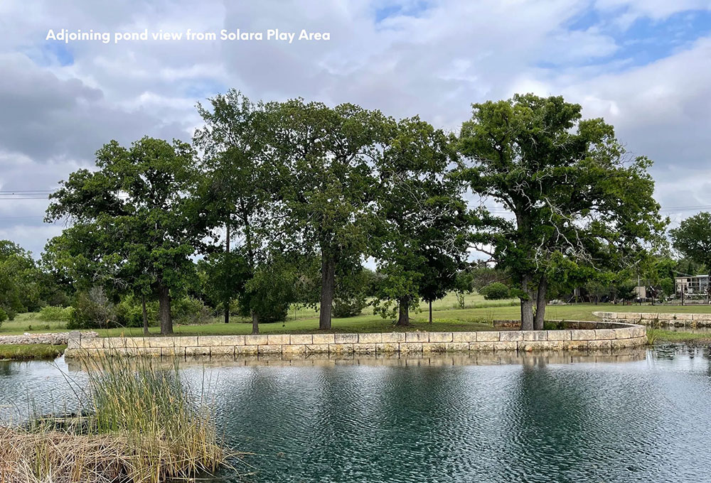 pond view from Solare play area